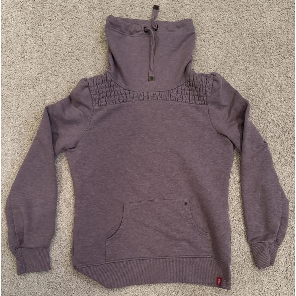 y2k esprit purple velour zip up hoodie with‎ floral details size medium